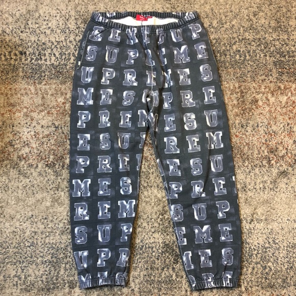 Supreme blocks sweatpants hotsell